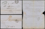 France 1854 Stampless Cover + Content Le Havre to Paris D.850