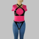 Eross set Belts with Metal Buckle S/M Black