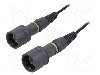 Conector fibra optica, {{Subtip conector}}, 2 pini, BULGIN - PXF6054BAA