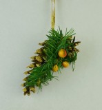Con natural decorat cu glitter/vopsea