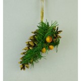 Con natural decorat cu glitter/vopsea