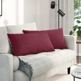 vidaXL Perne pentru canapea 2 pcs Roșu Vin 80 x 40 cm țesătură 42013699