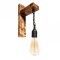 Aplica de perete din lemn vintage Fanaragiu 30x17x7cm