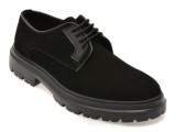 Pantofi BITE THE BULLET negri, BLE3344, din piele intoarsa