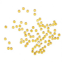 Decorațiuni galben deschis, 2 mm - ștrasuri rotunde