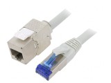 Prelungitor RJ45 S/FTP Cat6a 1m Gri