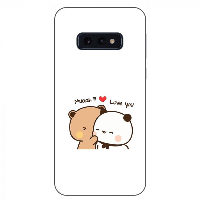 Husa compatibila cu Samsung Galaxy S10e Silicon Gel Tpu Model Bubu Dudu Muaah Love You