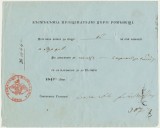 Valahia 1848 inam cu sigiliul Căimăcămiei lui Costache Cantacuzino decontare transport cu caii de poștă semnat Secretarul statului Ioan Al. Filipescu