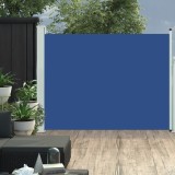 Copertina laterala retractabila terasa, albastru, 140x500 cm GartenMobel Dekor, vidaXL