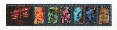 Franta 1994 - actori cinema, serie neuzata in carnet filatelic foto