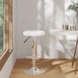 vidaXL Scaun de bar Manual Alb 31 x 31 x 87 cm Piele artificială 333087