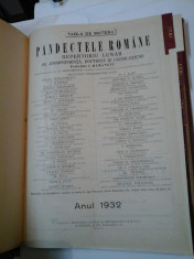 PANDECTELE ROMANE Repertoriu lunar de Jurisprudenta, Doctrina si Legislatiune Anii 1932 -1937 - Fundator C. HAMANGIU foto