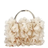 Cumpara ieftin Geanta clutch bej cu model floral 3D BXQ-327 05