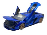 Macheta Lamborghini Veneno replica 1:18 albastru cu sunet, lumini, deschide usi si capote