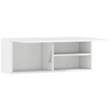 HOMCOM Dulap Suspendat pentru Baie cu Ușă Rabatabilă și Rafturi, 80x25x30 cm, Alb | Aosom Romania