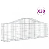 Cumpara ieftin Cosuri gabion arcuite 30 buc, 200x30x60/80 cm, fier galvanizat