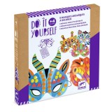 Joc creativ DIY Masti animale din jungla, Djeco