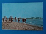 CPIB 23341 CARTE POSTALA - ECHITATIE LA MANGALIA, CAI, CIRCULATA, 1975, STAMPILE, TIMBRU