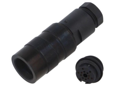 Conector BINDER M16 mufă mamă 14 pini 3A 60V cod 09 0452 70 14 pentru lipire cablu foto