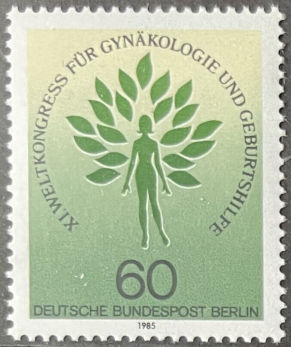 GERMANIA BERLIN 1985 CONGRES MEDICINA TIMBR NESTAMPILAT