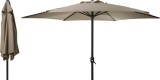 Umbrela de gradina bej deschis O300 cm cu manivela de deschidere