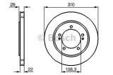 Disc frana SUZUKI GRAND VITARA I (FT) (1998 - 2005) BOSCH 0 986 478 839