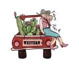 Cumpara ieftin Sticker decorativ Country Girl, Multicolor, 64 cm, 3908ST, Oem