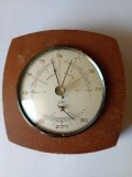 Statie meteo vintage Regen Schon - Barometru / termometru