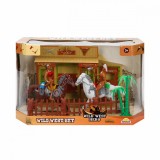 Set de joaca Cowboy cu 2 figurine, Wild West Hero