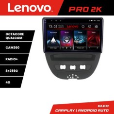 Navigatie Citroen C1 Peugeot 107 Toyota Aygo 2005-2014 Android radio gps internet 8 core QLED 2K 8+256 360 Lenovo CarStore Technology