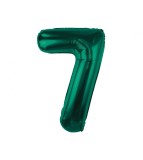 Balon folie sub forma de cifra, verde, 85 cm-Tip Cifra 7