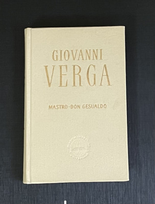 mastro - don gesualdo de giovanni verga cartonata colectia clu foto