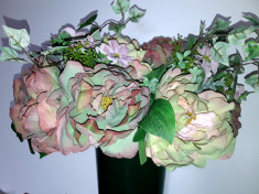 Buchet flori artificiale - Ranunculus mix 6 fire Antique , inal?ime 45 cm foto