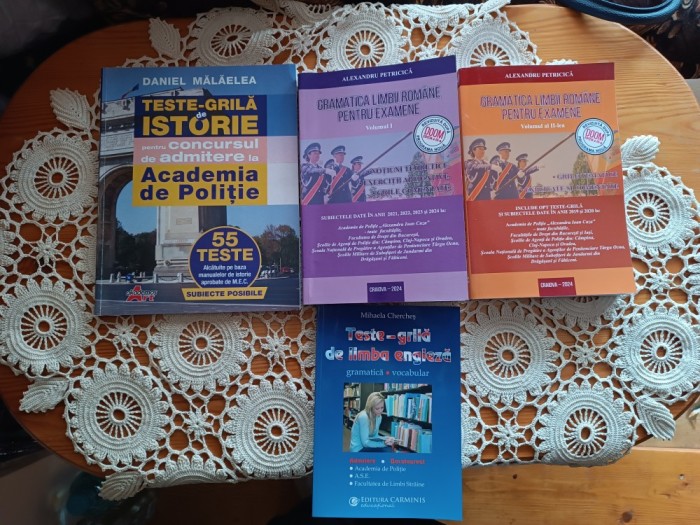 Set cărți pregătire admitere facultate/academia de poliție