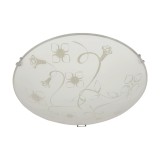 Plafoniera Fiori KL 8021, 1 x E27, alba, clasica