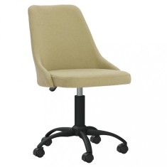 Scaun de bucătărie pivotant, verde, material textil foto