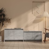 Cumpara ieftin Comodă TV, gri beton, 146,5x35x50 cm, PAL