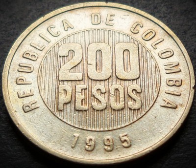 Moneda exotica 200 PESOS - COLUMBIA, anul 1995 * cod 4402 A foto