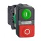 Comutator dublu LED roșu/verde 22mm 1NC/NO