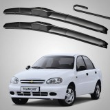 Cumpara ieftin Set 2 Ștergătoare Parbriz Hibrid Dedicate Chevrolet, Daewoo Lanos (1997-2020), Prindere Hook (C&acirc;rlig)