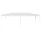 Cort pavilion de gradina,curte,evenimente,3x6 m fara pereti laterali - Alb