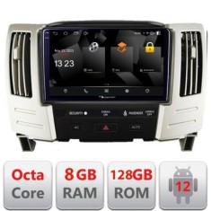 Navigatie Lexus RX300 2003-2008 Android Octa Core Qualcomm 2K Qled 8+128 DTS DSP 360 4G Optical CarStore Technology