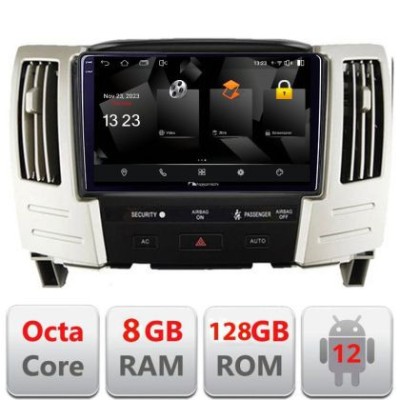 Navigatie Lexus RX300 2003-2008 Android Octa Core Qualcomm 2K Qled 8+128 DTS DSP 360 4G Optical CarStore Technology foto