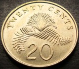 Cumpara ieftin Moneda exotica 20 CENTI - SINGAPORE, anul 1989 * cod 3385 = A.UNC