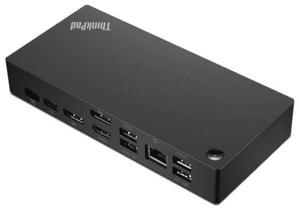 Docking Station, Lenovo, ThinkPad Universal USB-C, 40AY0090EU, 100W, 4K (Negru) , Wired USB 3.2 Gen 1 (3.1 Gen 1)