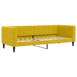 Cumpara ieftin Pat de zi, galben, 80x200 cm, catifea