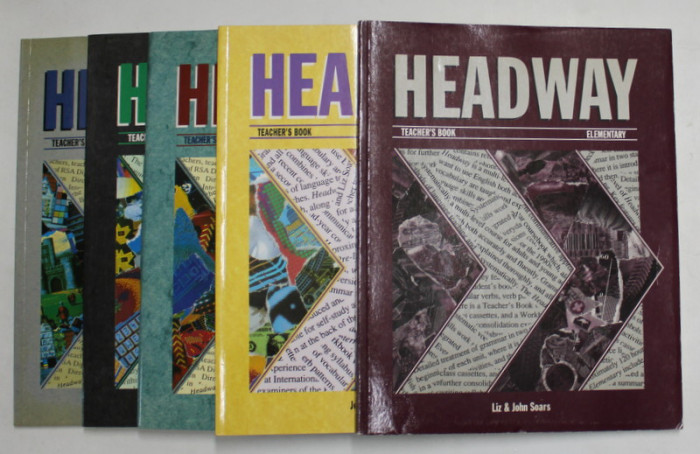 HEADWAY - TEACHER &#039;S BOOK - VOLUMELE I - V , by JOHN and LIZ SOARS , 1996