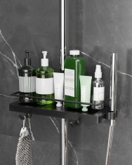 Raft pentru Dus, 27 x 11.7 x 4.2 cm, Negru - CN