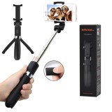 Selfie Stick si Trepied cu Telecomanda, 70cm - Techsuit (L01s) - Black