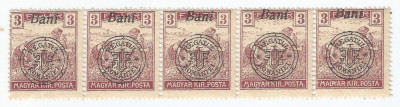 |Romania, Emisiunea Oradea, LP 12c/1919, Seceratorii, 3 Bani, straif, MNH foto
